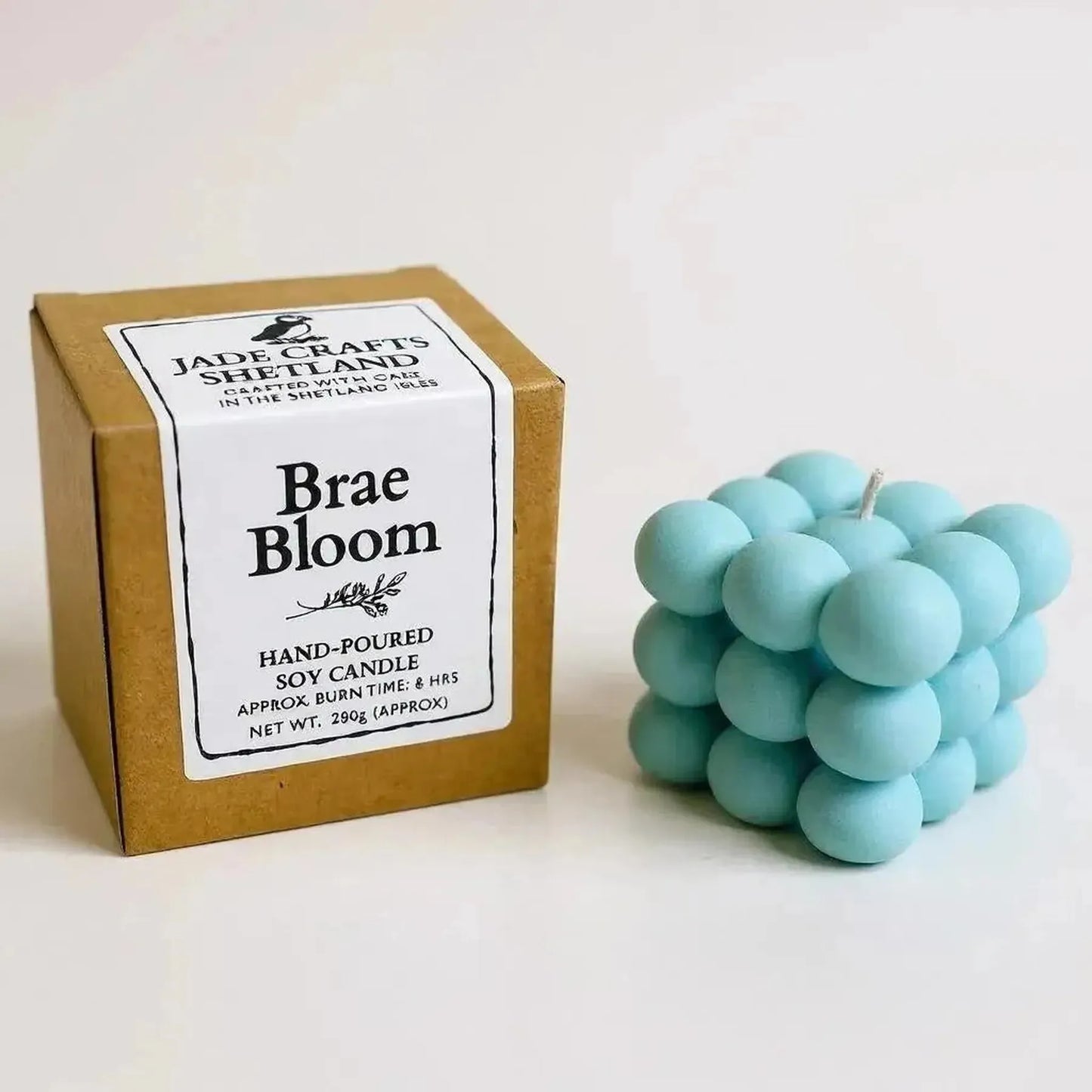 Hand Poured Brae Bloom Soy Bubble Candle - Shetland Inspired