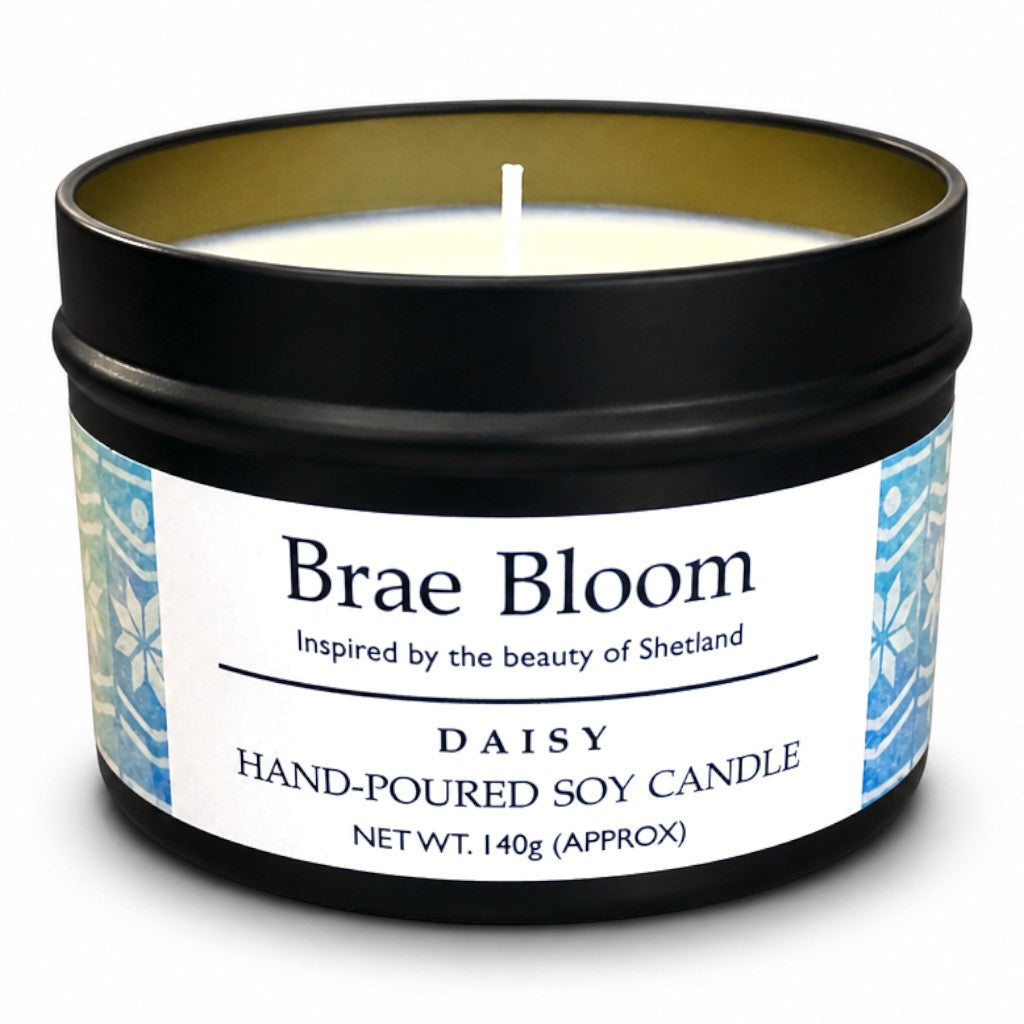 Brea Bloom Daisy Hand-Poured Soy Wax Tin Candle