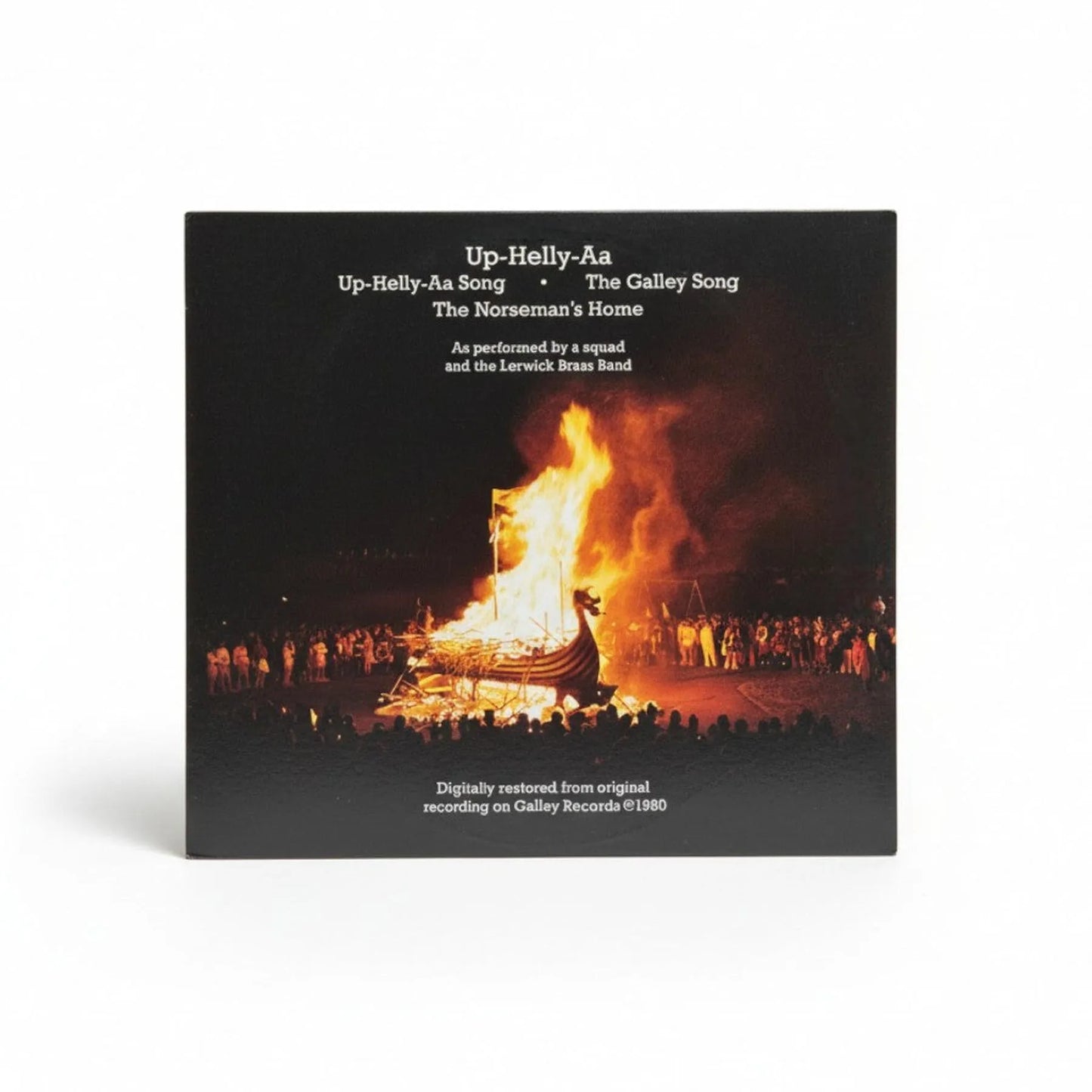 Up-Helly-Aa CD featuring traditional Shetland festival music with a Viking galley fire on the cover.