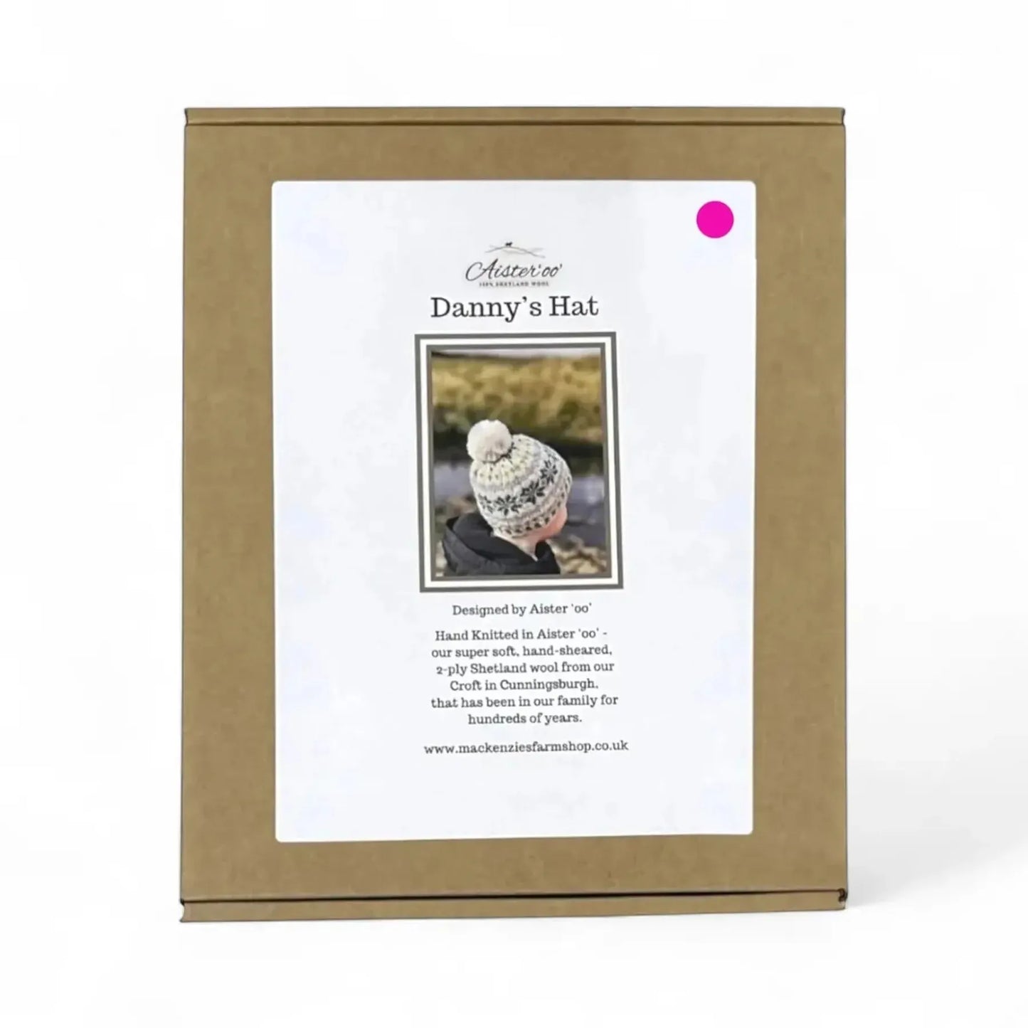 Aister 'oo' 100% Shetland Wool Hat Knitting Kit – Pink