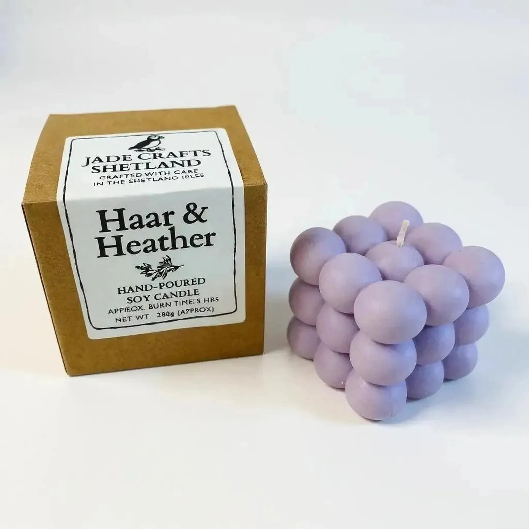 Haar & Heather Bubble Candle - Handmade Soy Wax