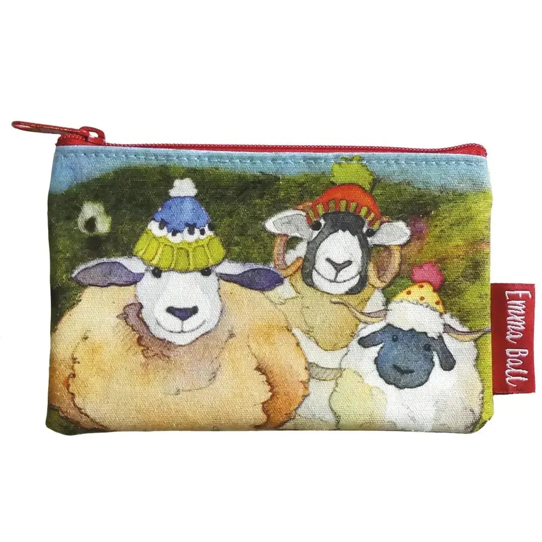 Happy Sheep Canvas Coin Purse - Designed by Emma Ball