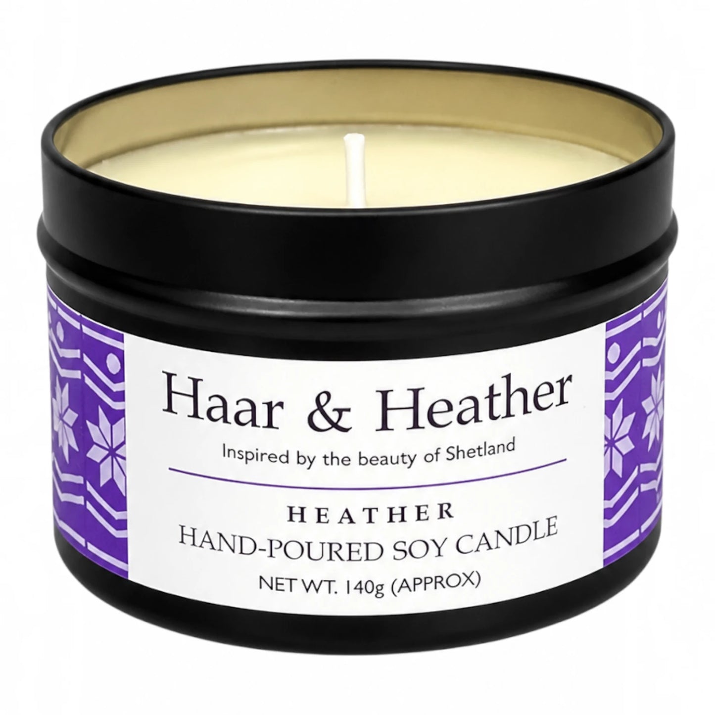 Haar & Heather Scented Soy Wax Candle Tin
