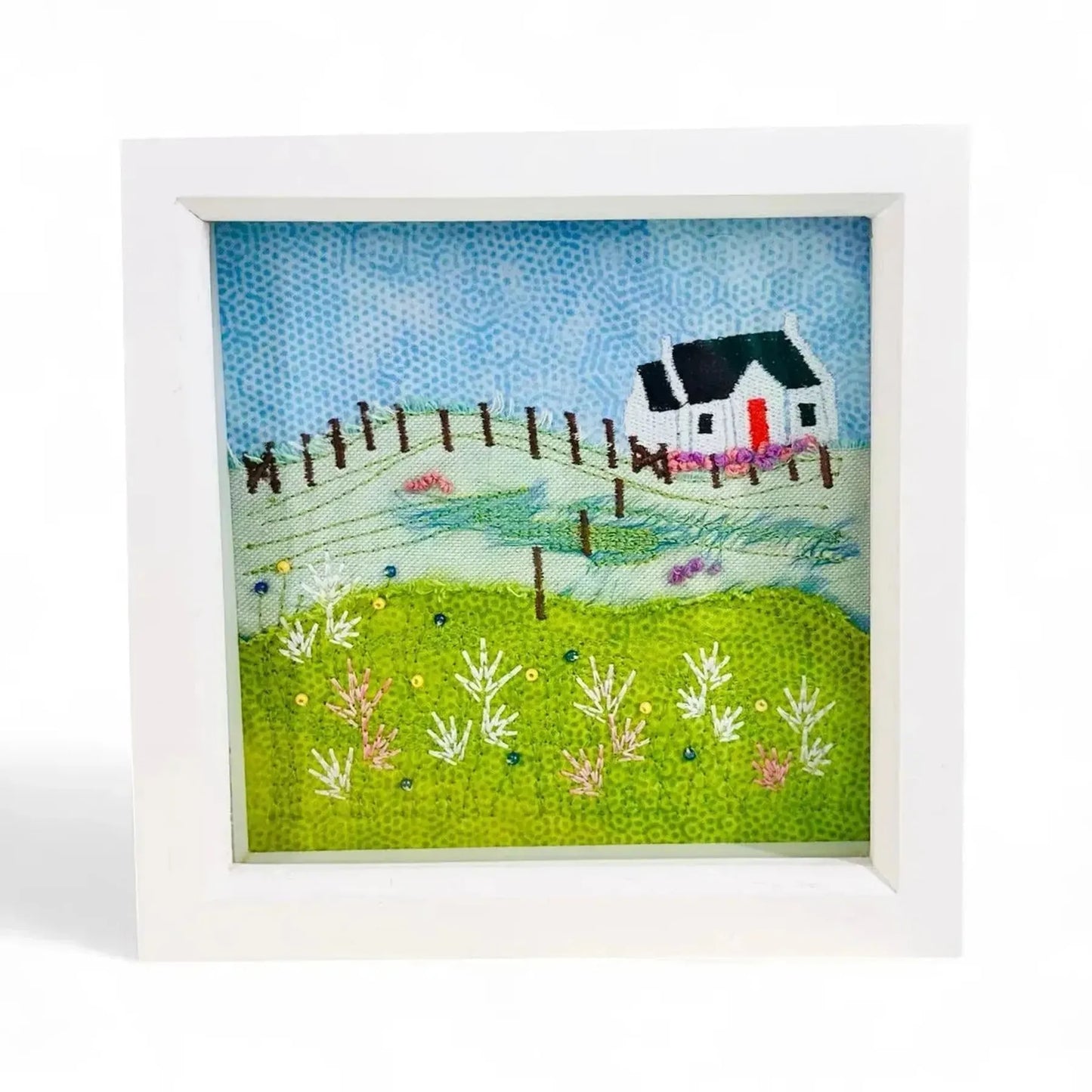 Jade Crafts Shetland Embroidered Art – Croft House By The Sea