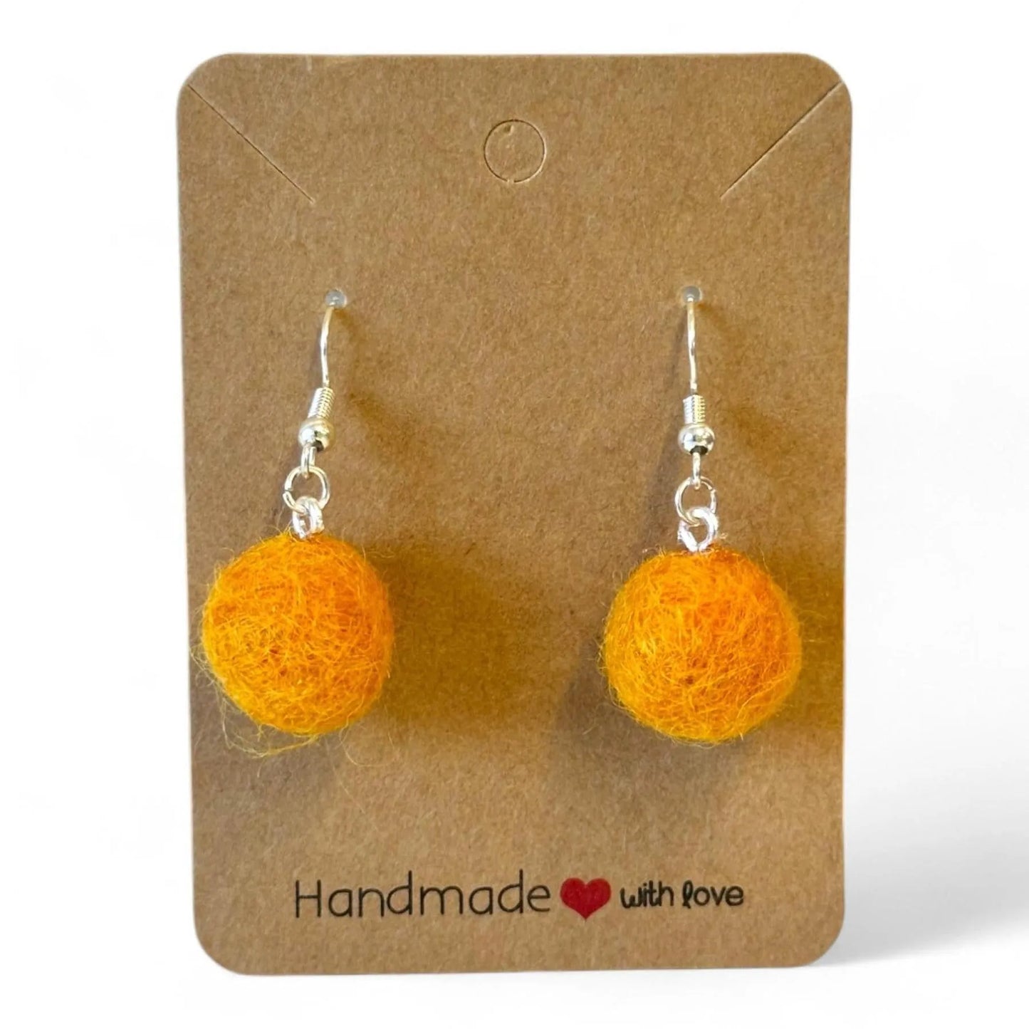 Jade Crafts Shetland Hand Felted Earrings - 100% Wool