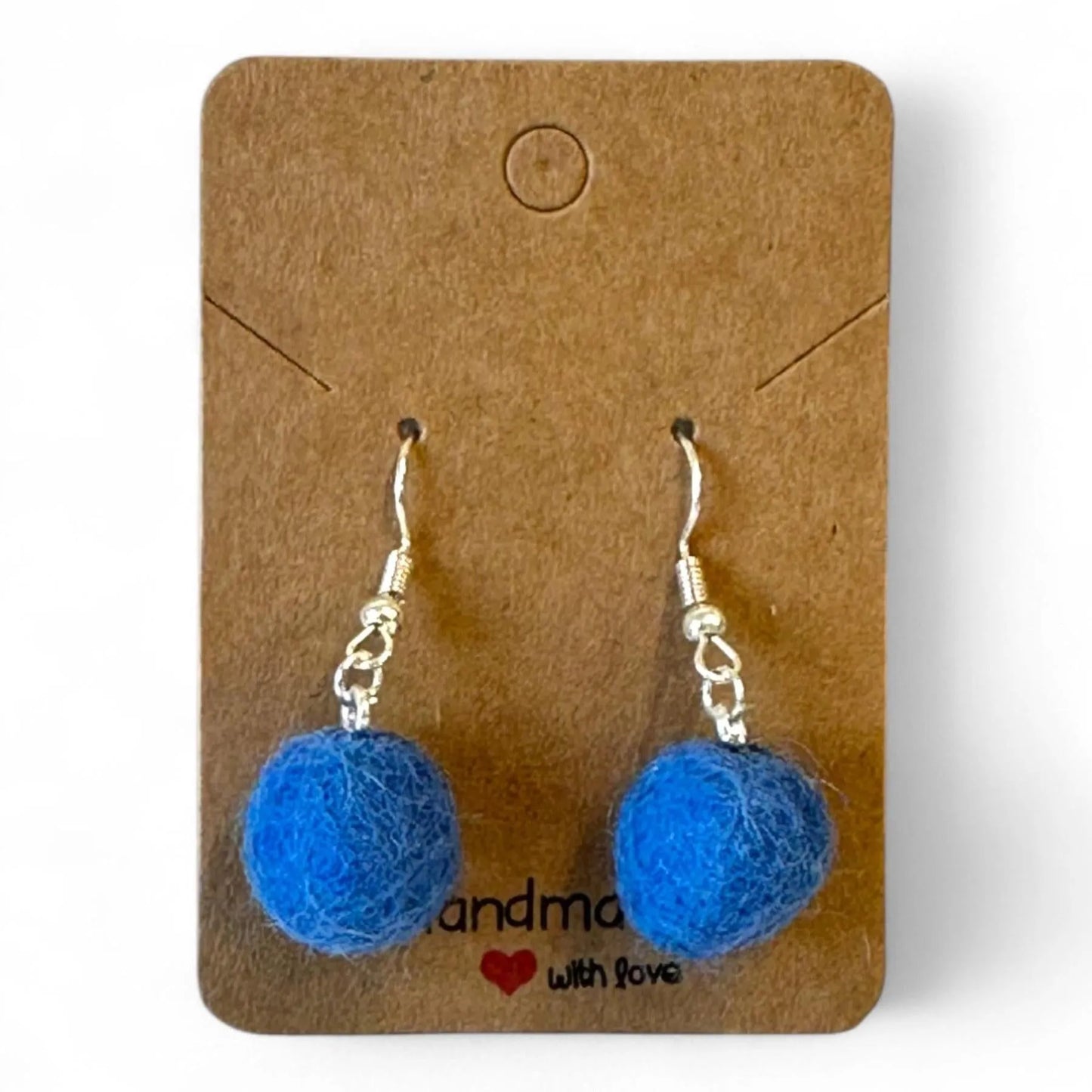 Jade Crafts Shetland Hand Felted Earrings - 100% Wool