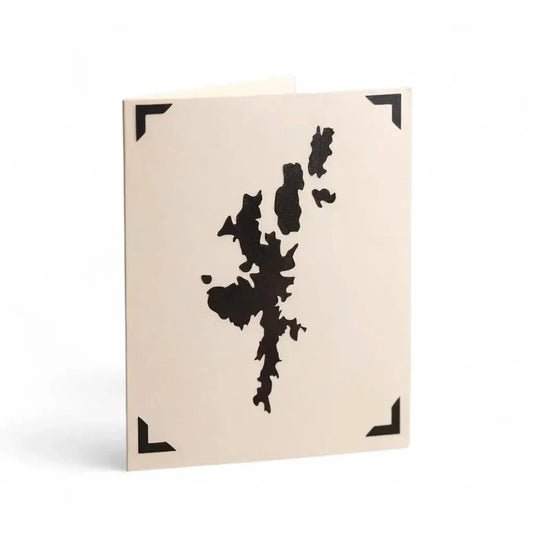 Jade Crafts Shetland Handmade Shetland Isle Map Card