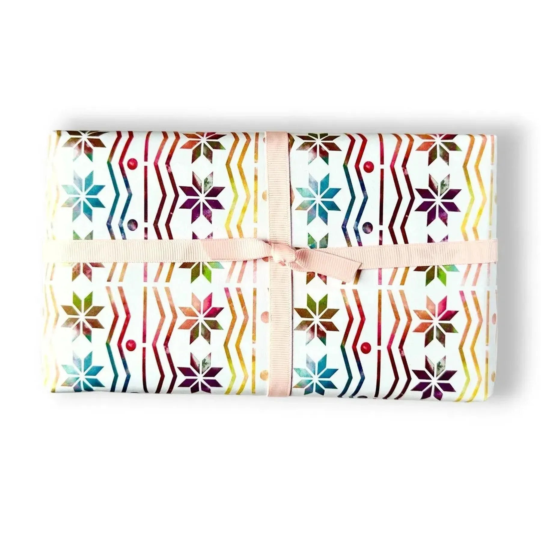 Jade Crafts Shetland Rainbow Fair Isle Wrapping Paper