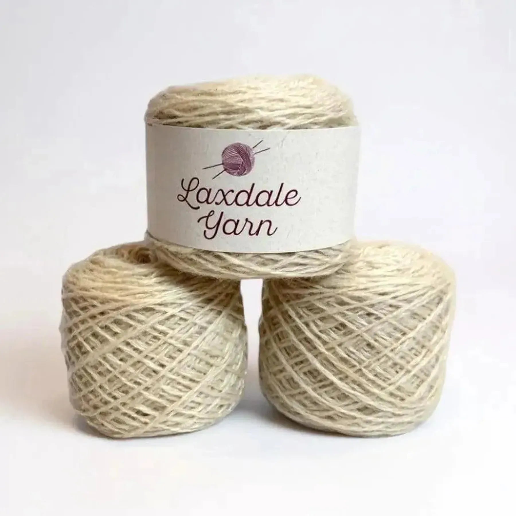Laxdale Yarn – Natural White Shetland Wool for Knitting & Crochet