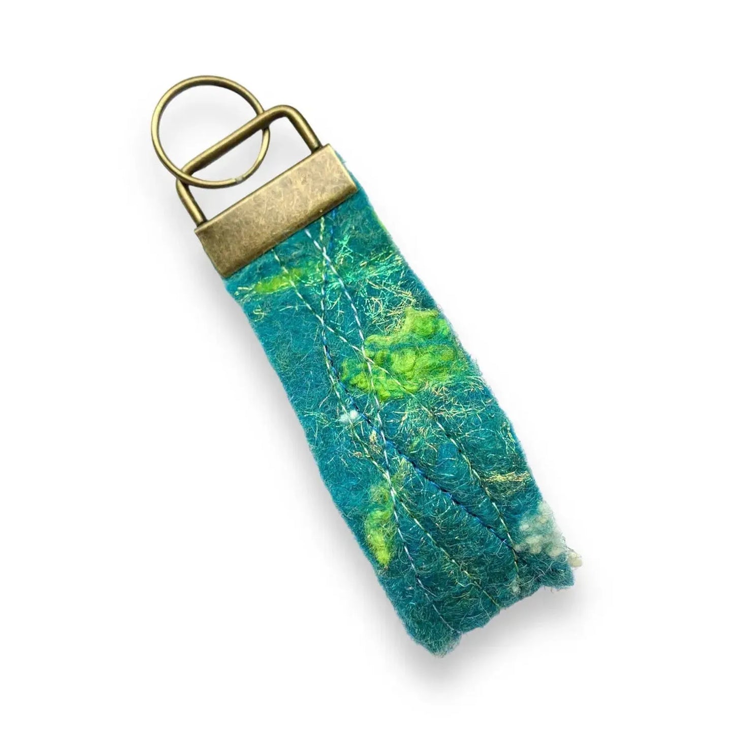 Mirrie Dancer Felt Keyring - Handmade Northern Lights Inspired