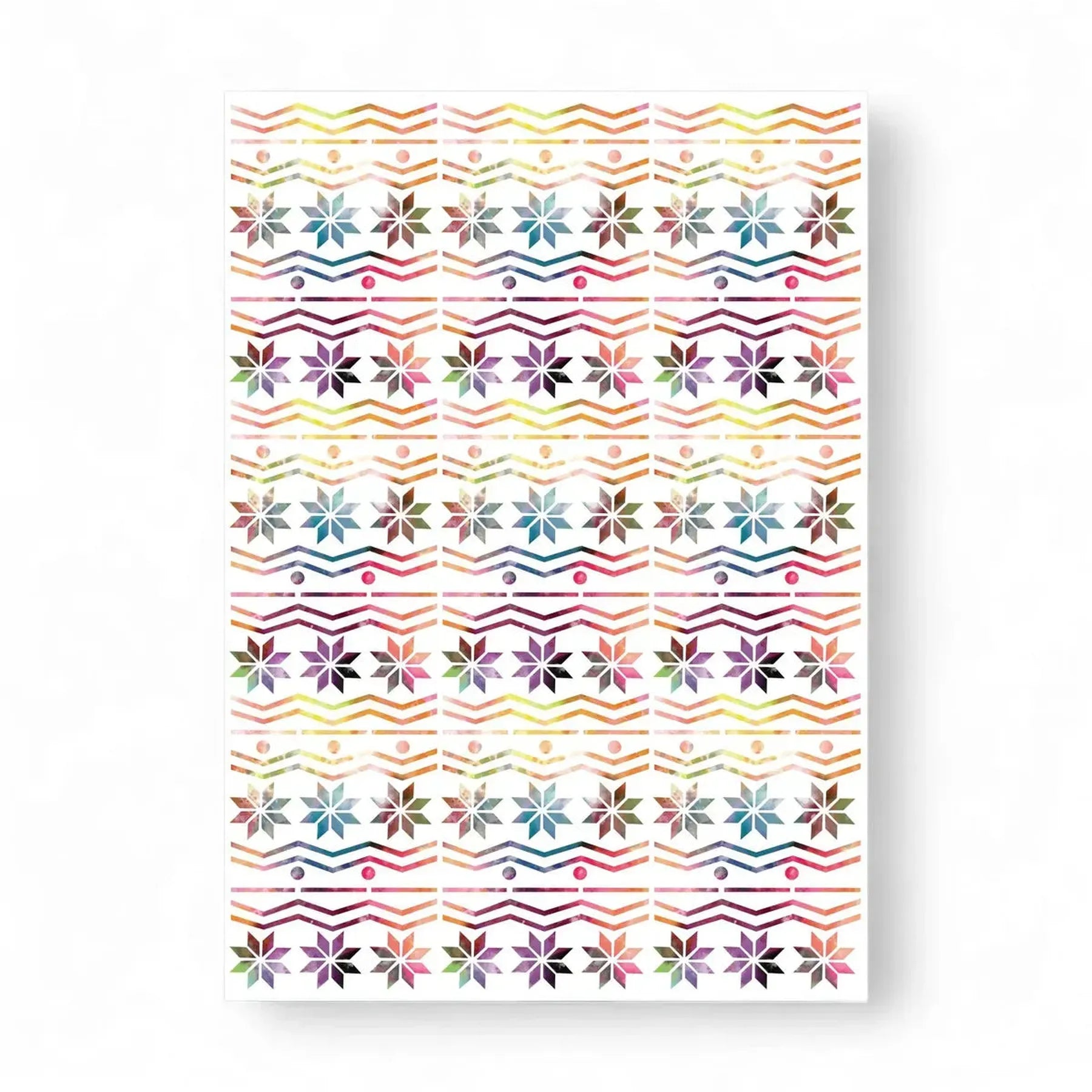 Rainbow Fair Isle Card – Colourful Knitting Heritage