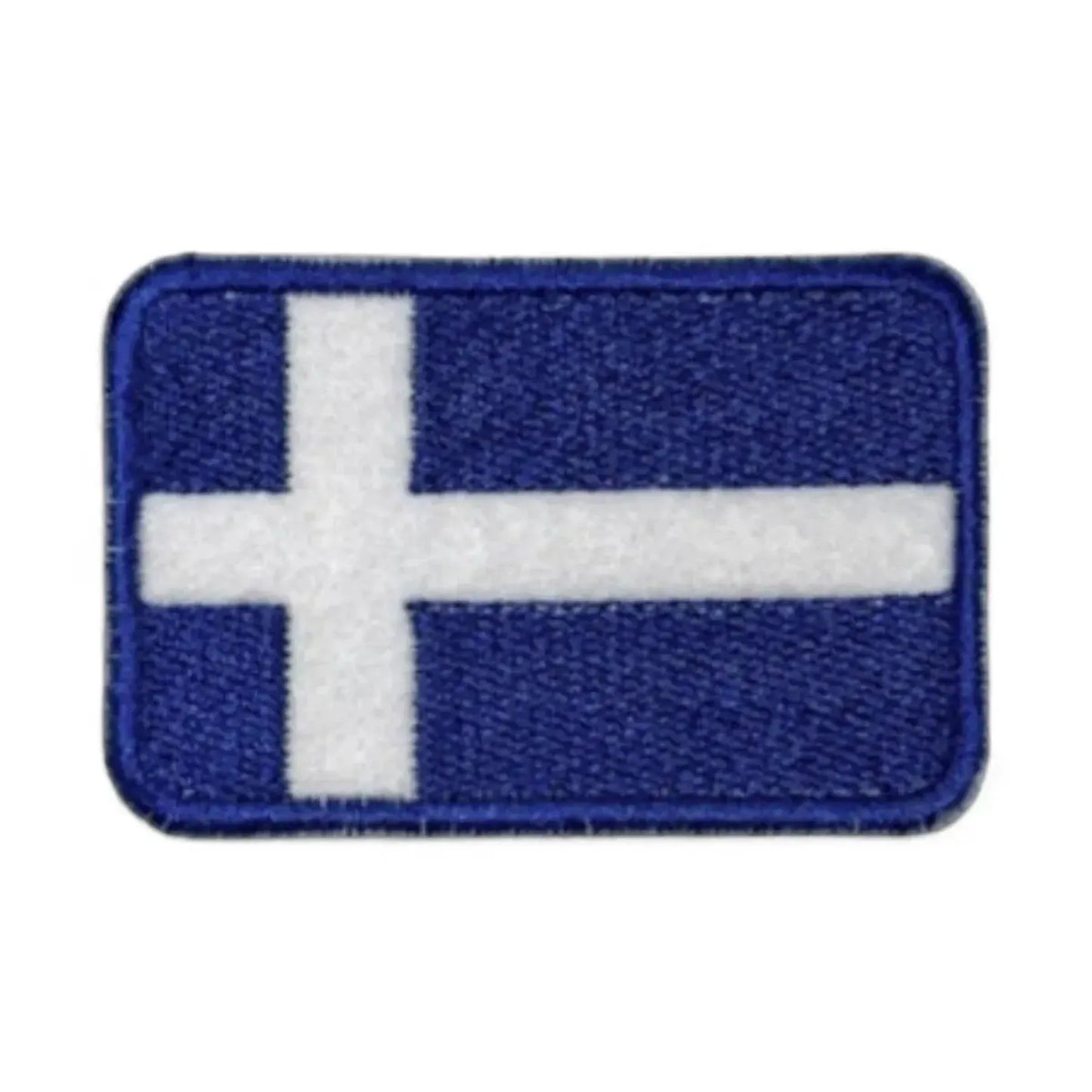 Shetland Flag Embroidered Patch – Iron-On Shetland Pride