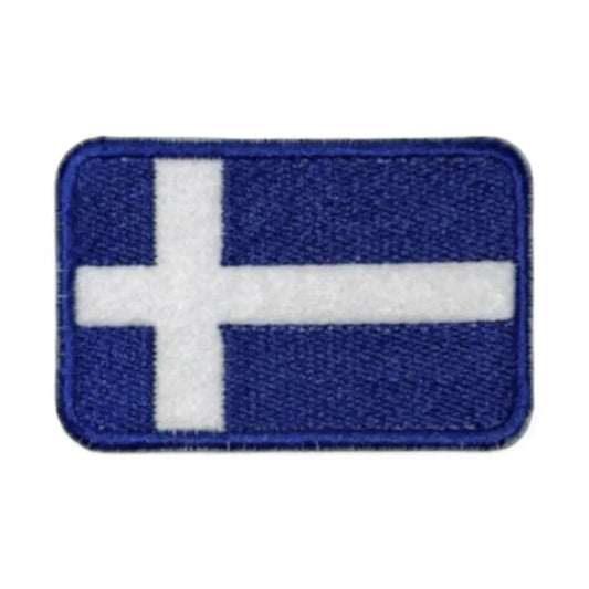 Shetland Flag Embroidered Patch – Iron-On Shetland Pride