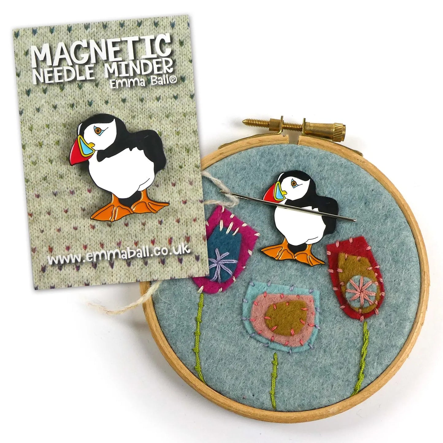 Emma Ball Puffin Needle Minder